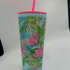 Lilly Pulitzer Pink Flamingo Tumbler